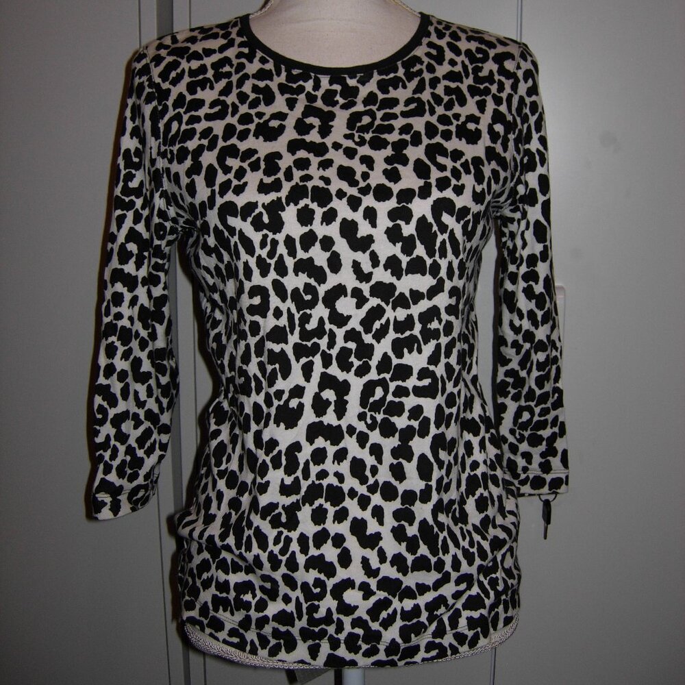 Kim Rogers Animal Print Top S